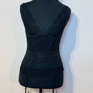 Victoria's Secret Black Lace Bustier